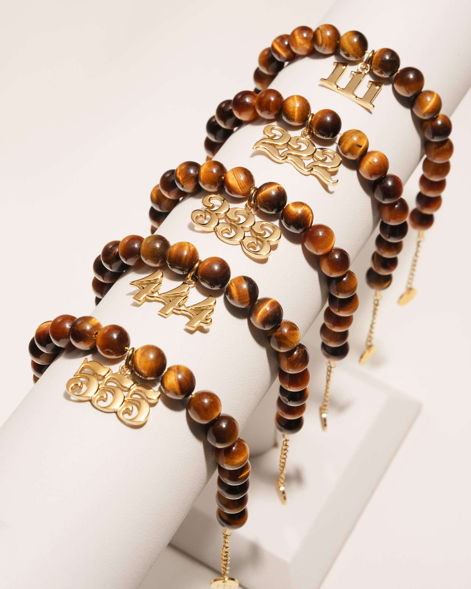 angel number gemstone bracelets with 111 222 333 444 555 666 777 888 999 11:11 charms
